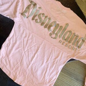 Disney Parks Disneyland Spirit Jersey Sparkly Glitter Puff Ink NWOT size XS